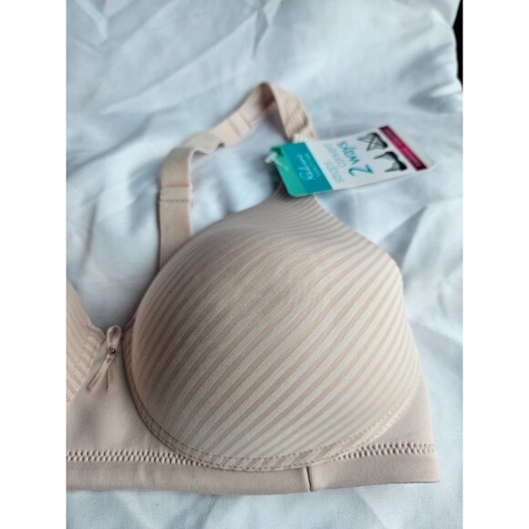 Radiant By Vanity Fair Comfort Wire-Free Bra Size 34B  light Pink NWT - Picture 2 of 6